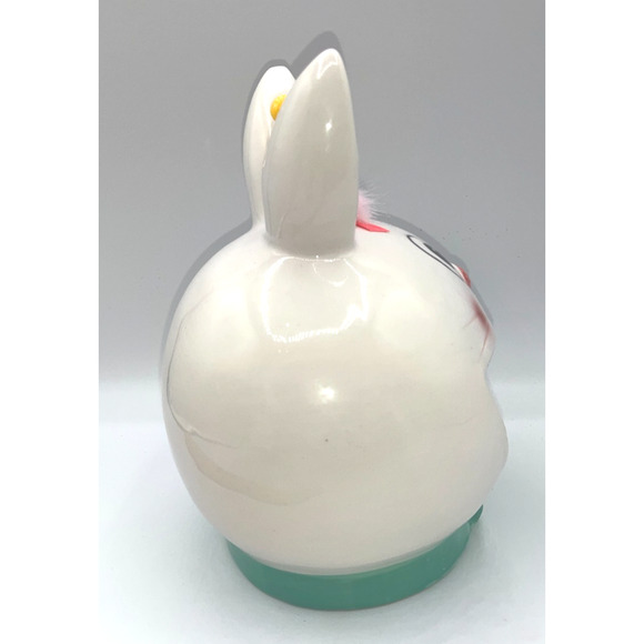 Vintage Ceramic Chick inside Ceramic Bunny Diorama Deb O. Original Designs OOAK - Picture 10 of 16